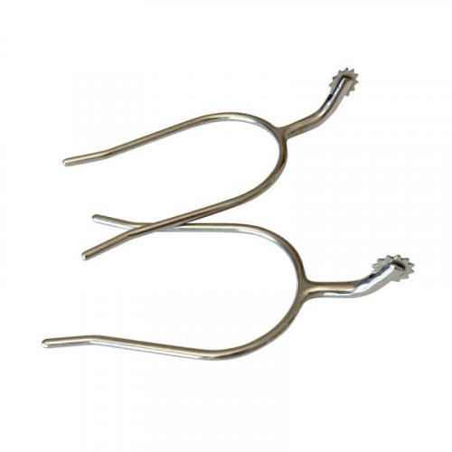 ESPUELÃN DE REJONEO CURVO CON ESTRELLA INOX 2