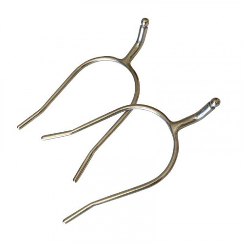 ESPUELÃN DE REJONEO CURVO CON BOLA INOX 2