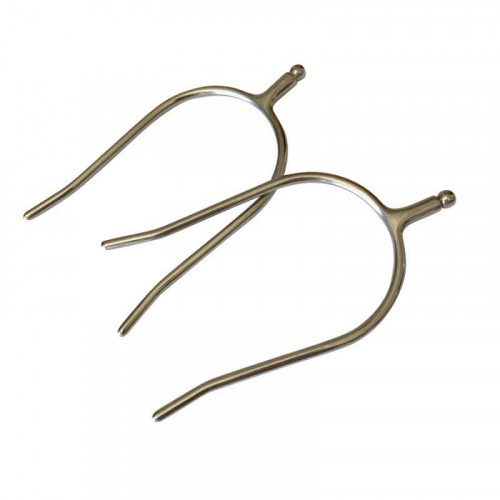 ESPUELÃN DE REJONEO GALLO RECTO CON BOLA INOX 1'' 2