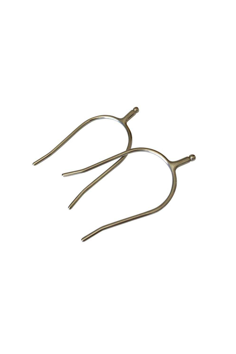 ESPUELÃN DE REJONEO GALLO RECTO CON BOLA INOX 1''