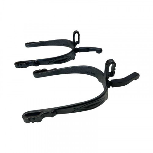 Espuela vaquera pavonada de contacto gallo vuelto de acosar 2