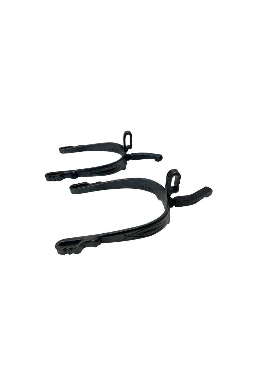 Espuela vaquera pavonada de contacto gallo vuelto de acosar