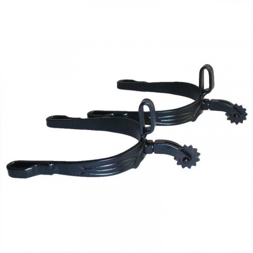 Espuela vaquera pavonada econÃ³mica para niÃ±o, gallo curvo, ruleta inglesa, econÃ³mica 2