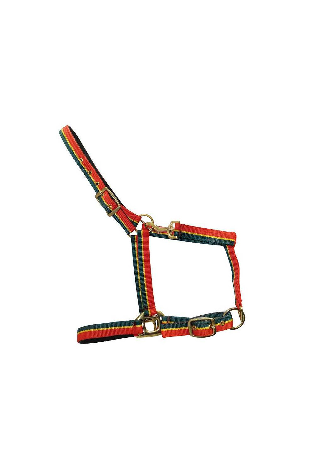 CABEZADA DE NYLON CON REFUERZO DE CUERO