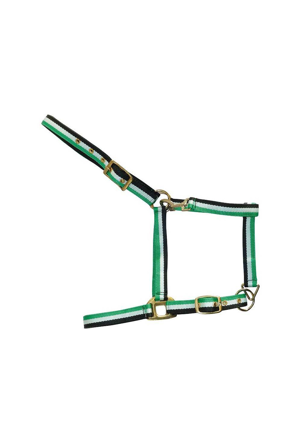 CABEZADA DE NYLON CON REFUERZO DE CUERO