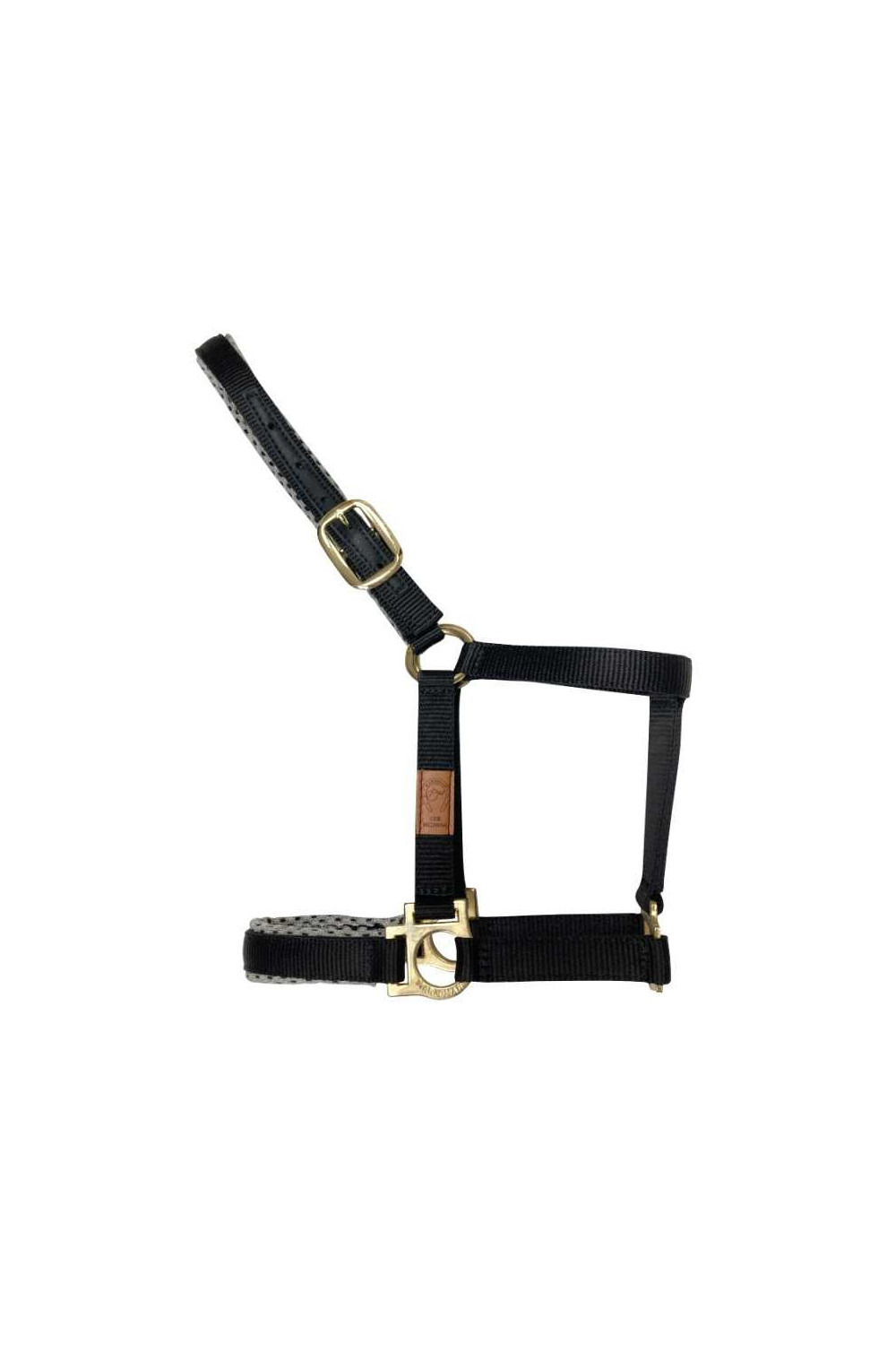 CABEZADA MARJOMAN DE NYLON DOBLE CON REFUERZOS DE CUERO