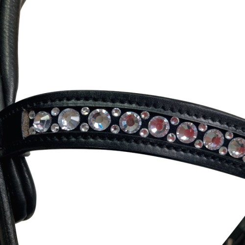 Cabezada para filete ergonÃ³mica con frontalera decorada y riendas de lona 2