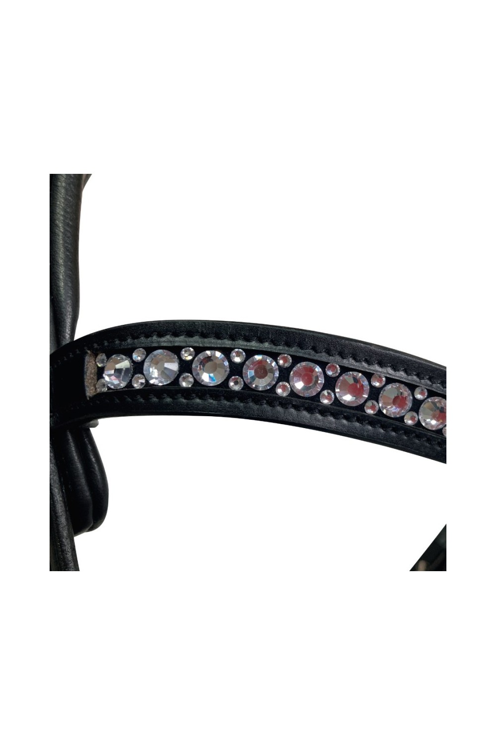 Cabezada para filete ergonÃ³mica con frontalera decorada y riendas de lona