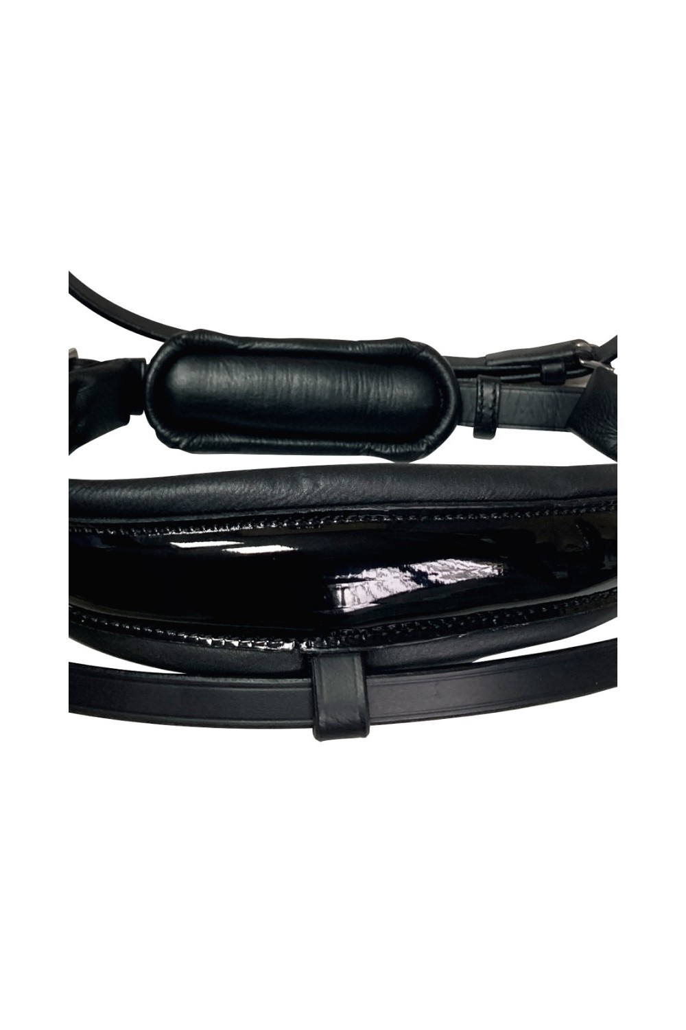 Cabezada para filete ergonÃ³mica con frontalera decorada y riendas de lona