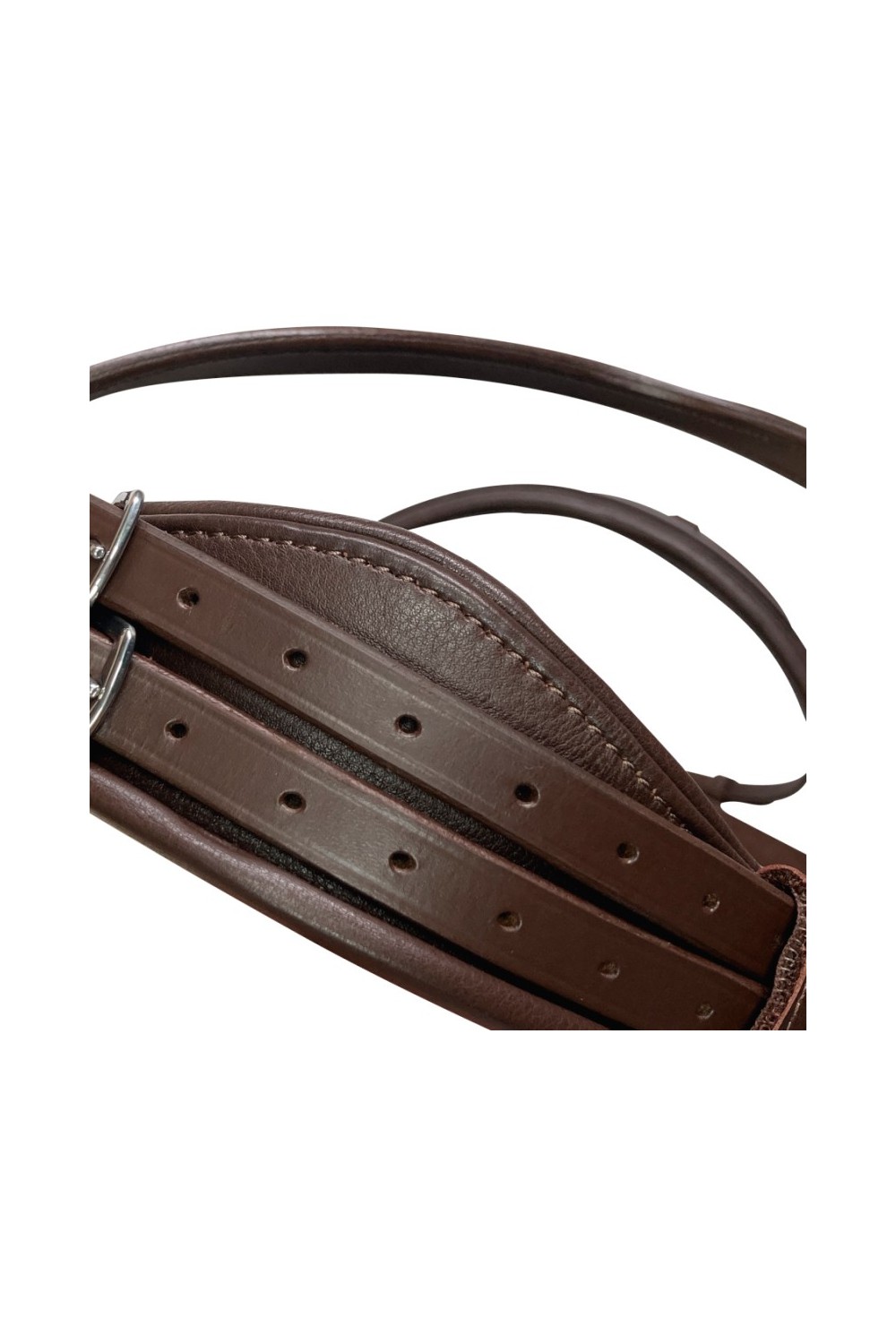 Cabezada para filete ergonÃ³mica con frontalera decorada y riendas de lona