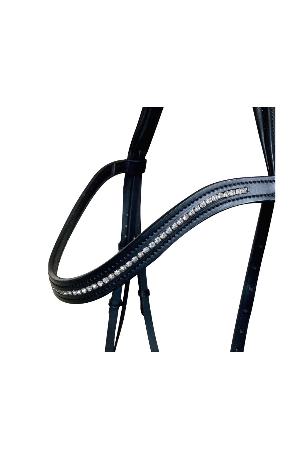 Cabezada para filete ergonÃ³mica con frontalera decorada y riendas de goma