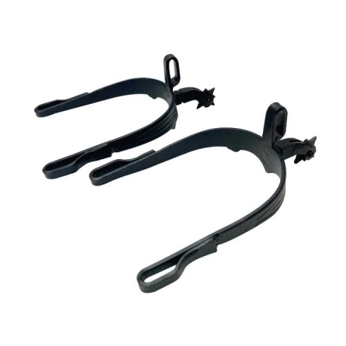 Espuela vaquera pavonada gallo corto curvo econÃ³mica 2