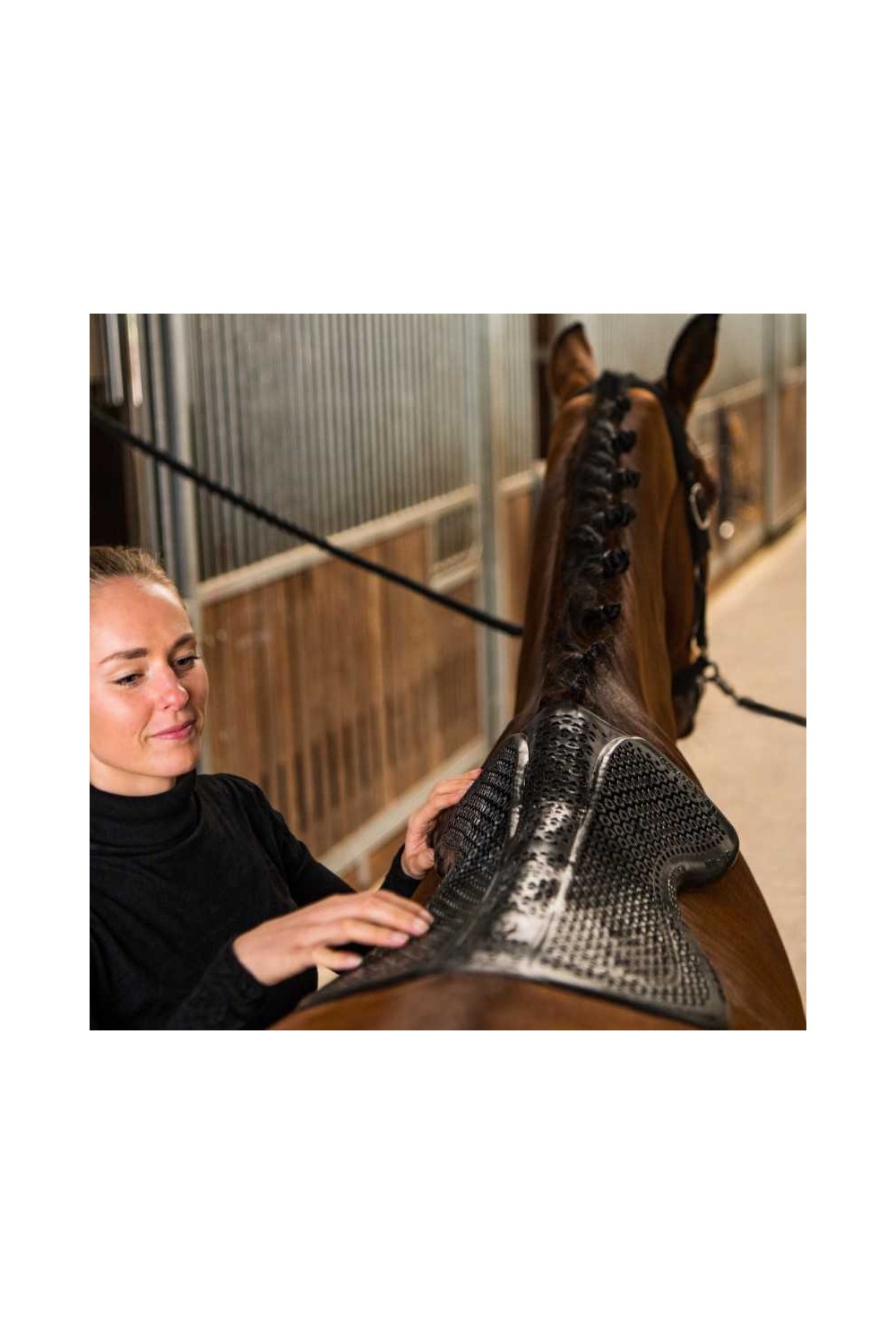 Salvadorsos de gel Horsena elevado en la cruz USG