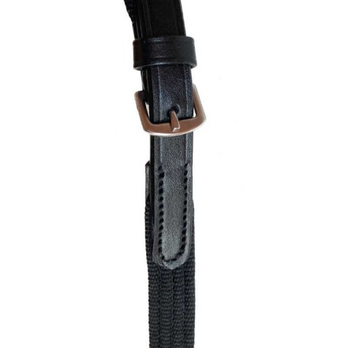 Cabezada para filete con riendas de lona, frontalera con cadena 2