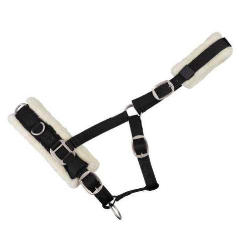 Cabezada de doma de nylon con forro de borreguillo USG 2