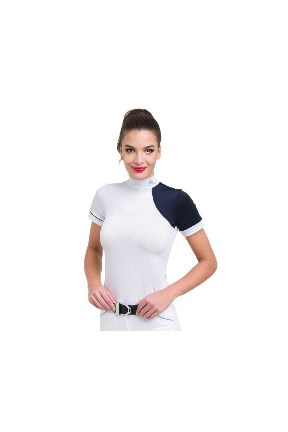 Camiseta hÃ­pica de concurso SIMPLY DAME manga corta Cavalliera