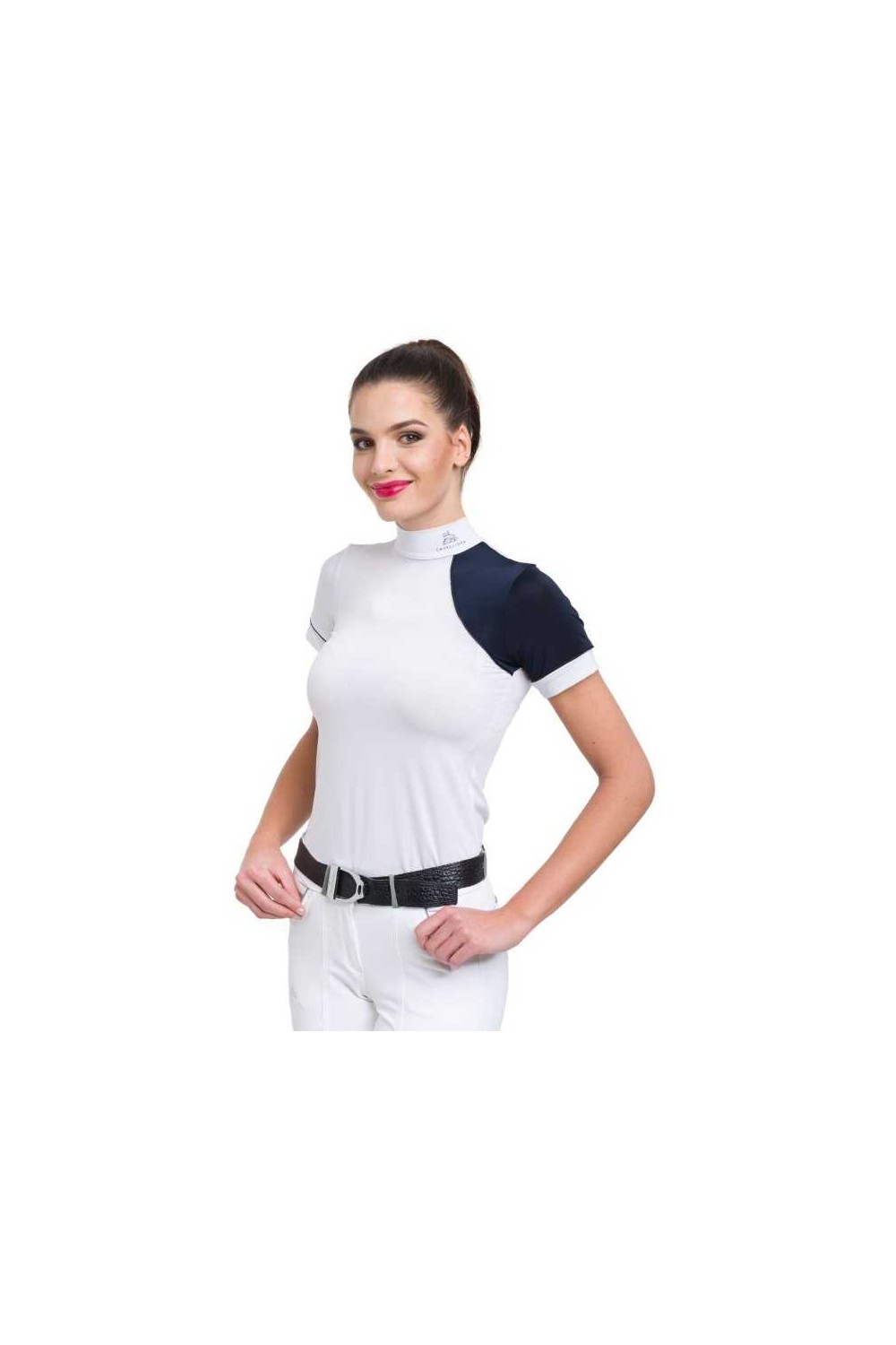 Camiseta hÃ­pica de concurso SIMPLY DAME manga corta Cavalliera