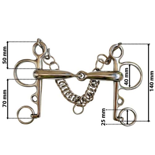 BOCADO PELHAM ARTICULADO HUECO 2