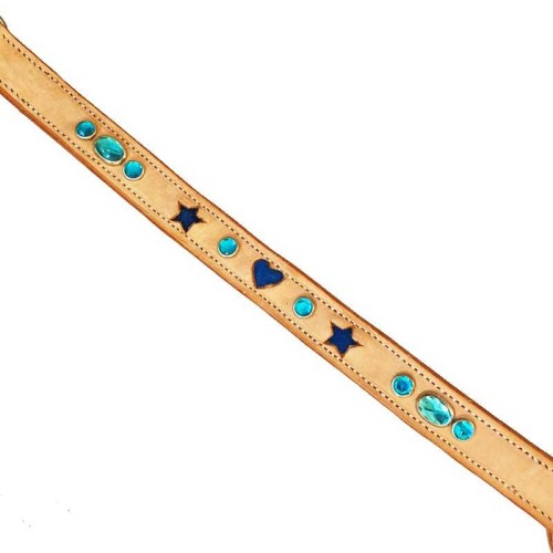 Pechopetral western con decoraciÃ³n aguamarina 2