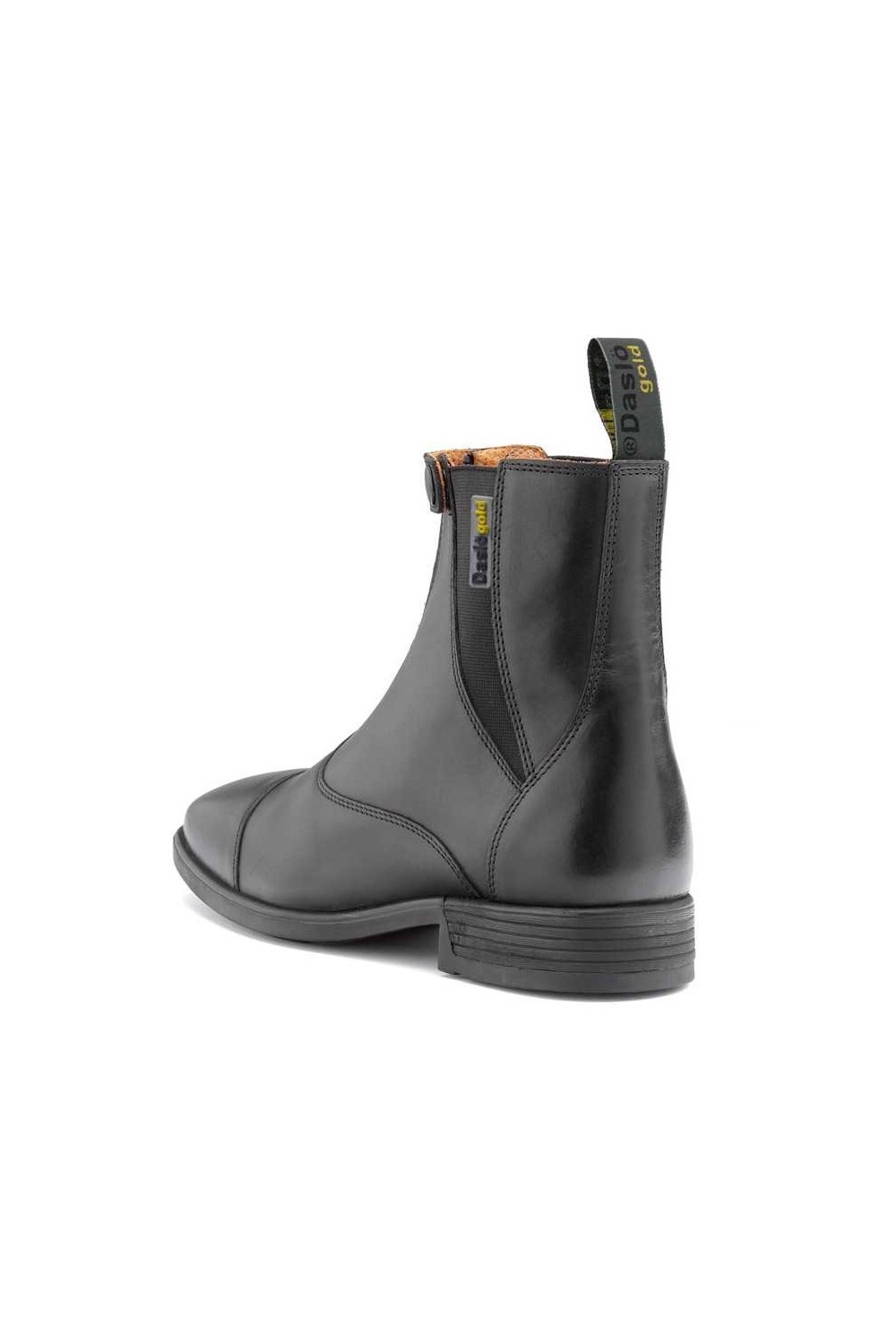 Botines DaslÃ¶ Gold de cuero con cremallera