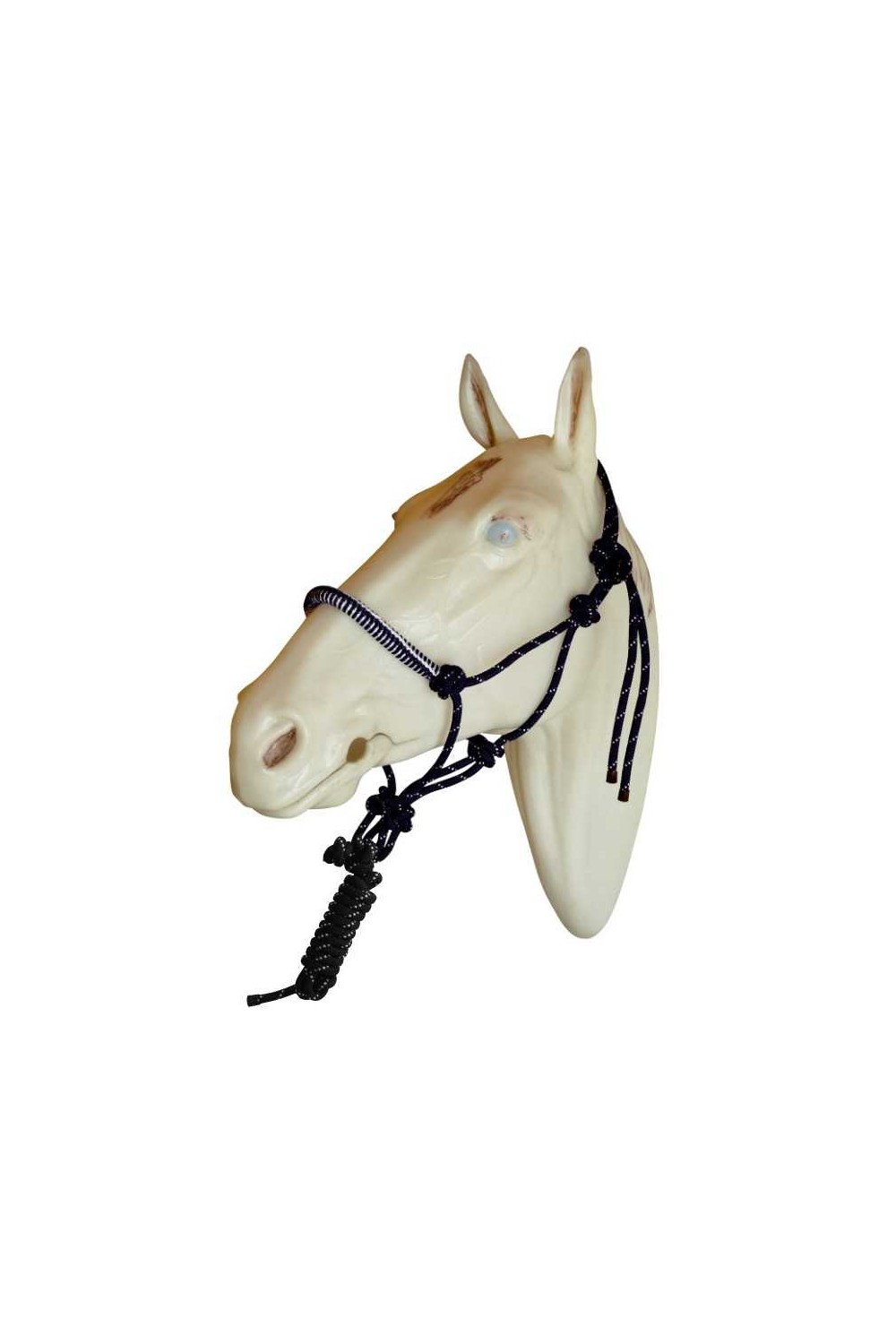 Cabezada de nudos con muserola forrada con ramal