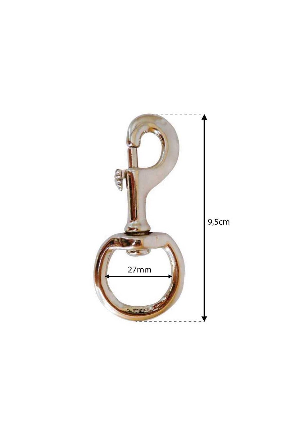 MOSQUETÃ“N PARA RAMAL NIQUELADO