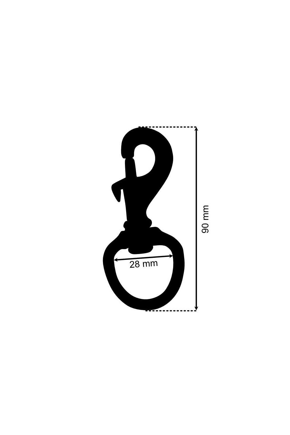 MOSQUETÃ“N PARA RAMAL