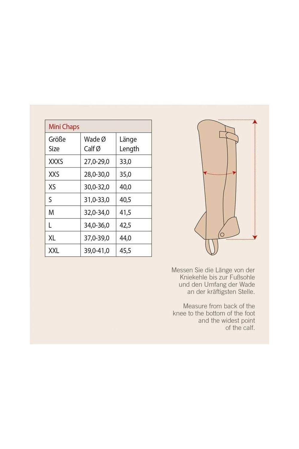 POLAINA KIEFFER FUELLE CON CREMALLERA