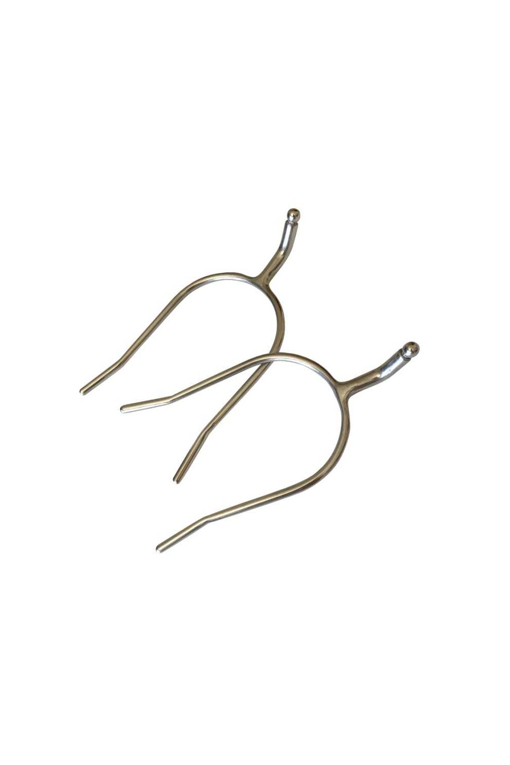 ESPUELÃN DE REJONEO CURVO CON BOLA INOX