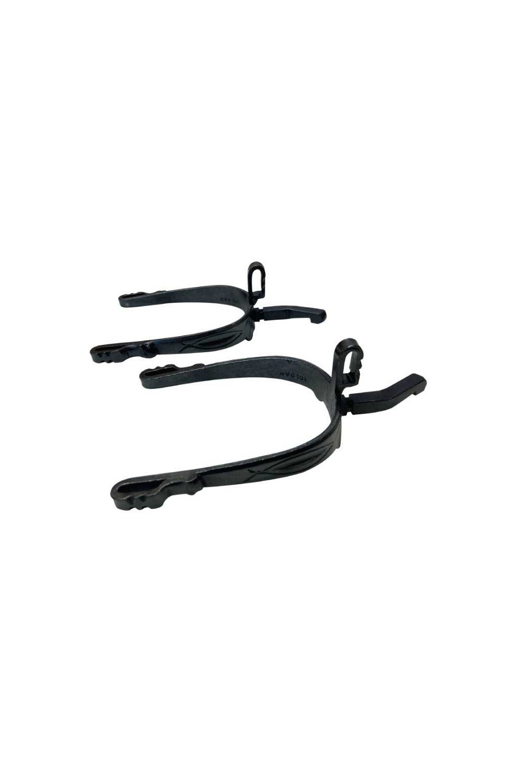 Espuela vaquera pavonada de contacto gallo vuelto de acosar