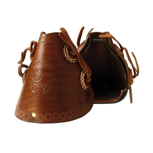 ESTRIBO DE METAL CON PROTECCIÃ“N DE CUERO PASO ESTRECHO 2