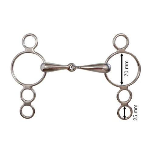 BOCADO PESSOA EMBOCADURA PARTIDA 6 ANILLAS INOX 2