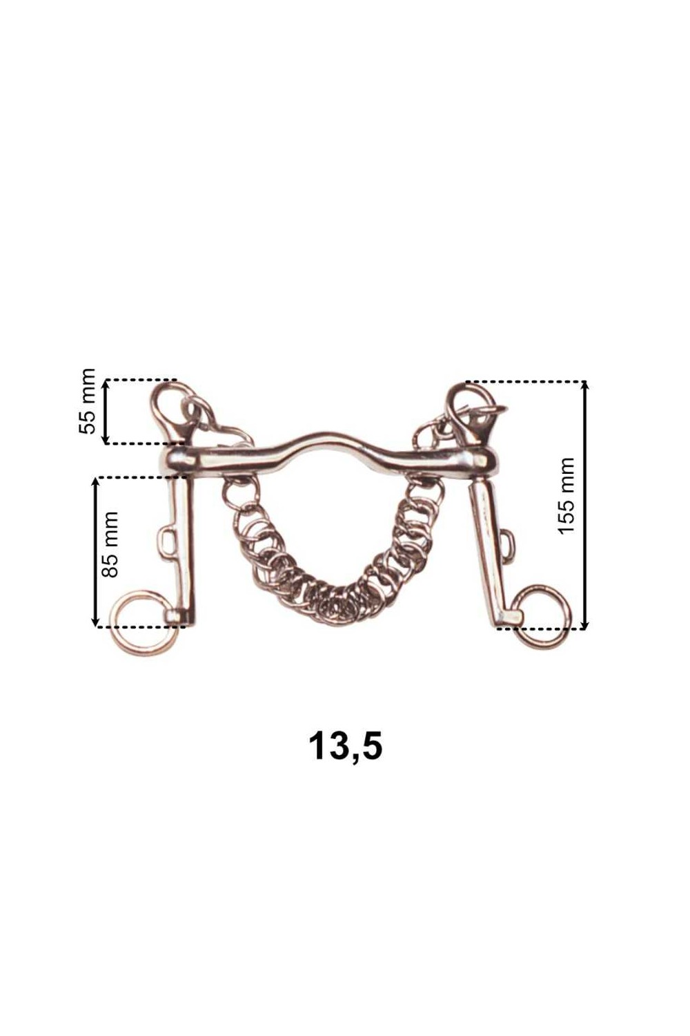 BOCADO POLO MOVIL INOX. CON CADENILLA