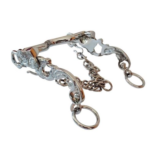 BOCADO PORTUGUÃ‰S NIQUELADO DE CORTESÃA CON CADENILLA 2