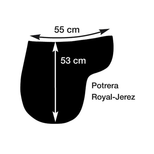 SUDADERO MARJOMAN DE LONA ALISTADA PARA SILLA POTRERA ROYAL O JEREZ 2