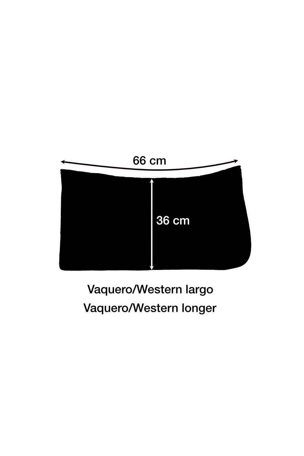 SUDADERO MARJOMAN DE LONA ALISTADA PARA SILLA VAQUERA CON REFUERZO DE CUERO
