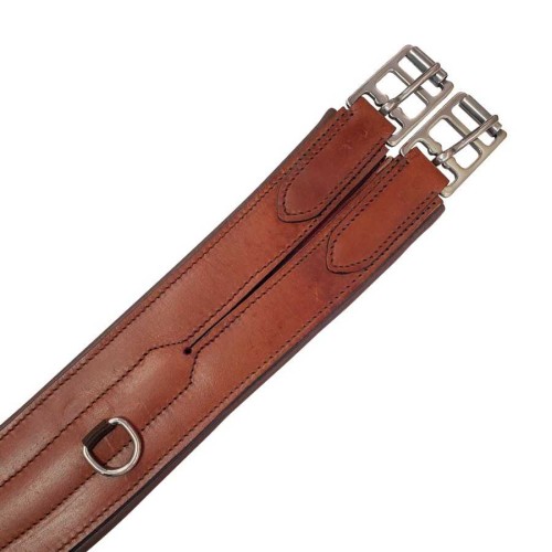 CINCHA DE CUERO MOLDEADA W CON PIQUETE CENTRAL SIN ELÃSTICO 2