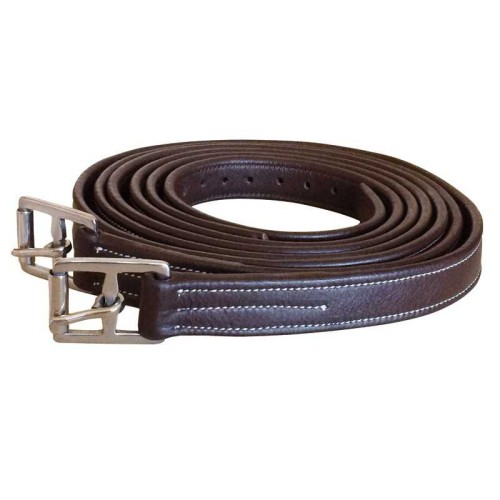 ACIONES PARA SILLA INGLESA EN CUERO DOBLE, HEBILLA INOX 2