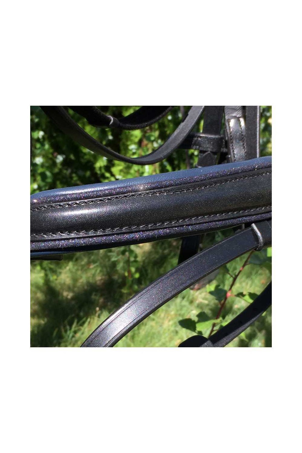 CABEZADA PARA FILETE OMEGA LINE CON GLITTER BRILLO