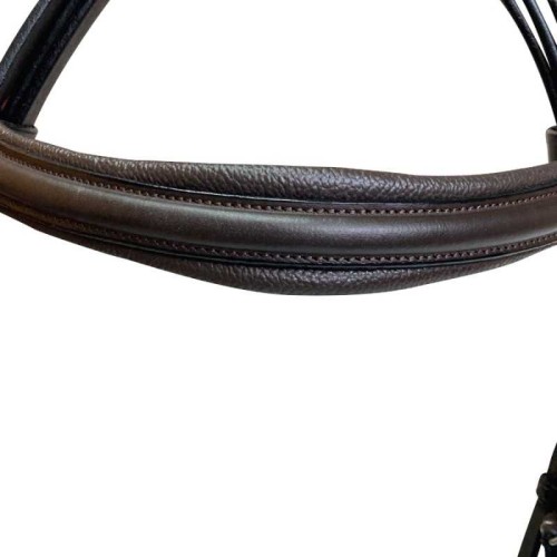 CABEZADA DE DOMA PARA FILETE Y BOCADO MUSEROLA ANCHA 2