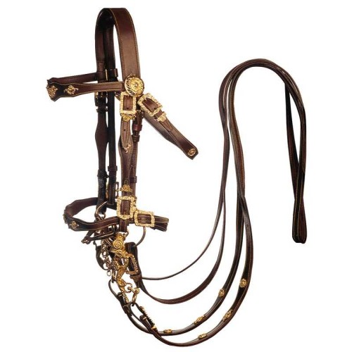 CABEZADA MARJOMAN MODELO PORTUGUÃ‰S DE CORTESÃA DOBLE RIENDA 2