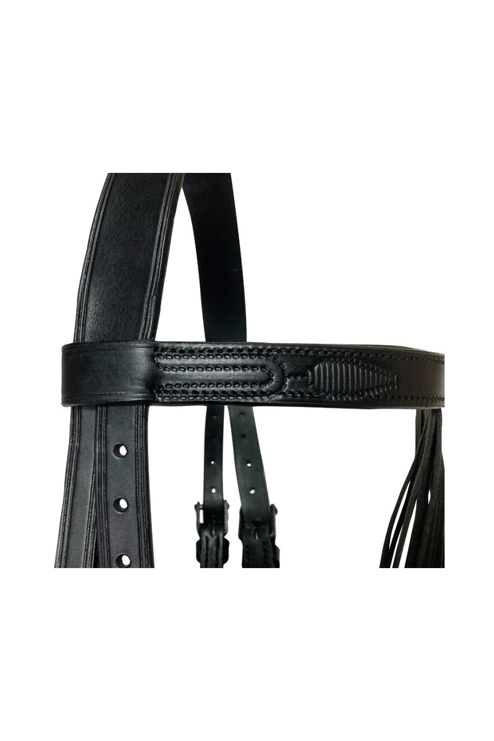 CABEZADA MARJOMAN JEREZANA CON RIENDAS COSIDA A MÃQUINA