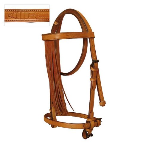 CABEZADA MARJOMAN ESPAÃ‘OLA CON RIENDAS COSIDA A MÃQUINA 2