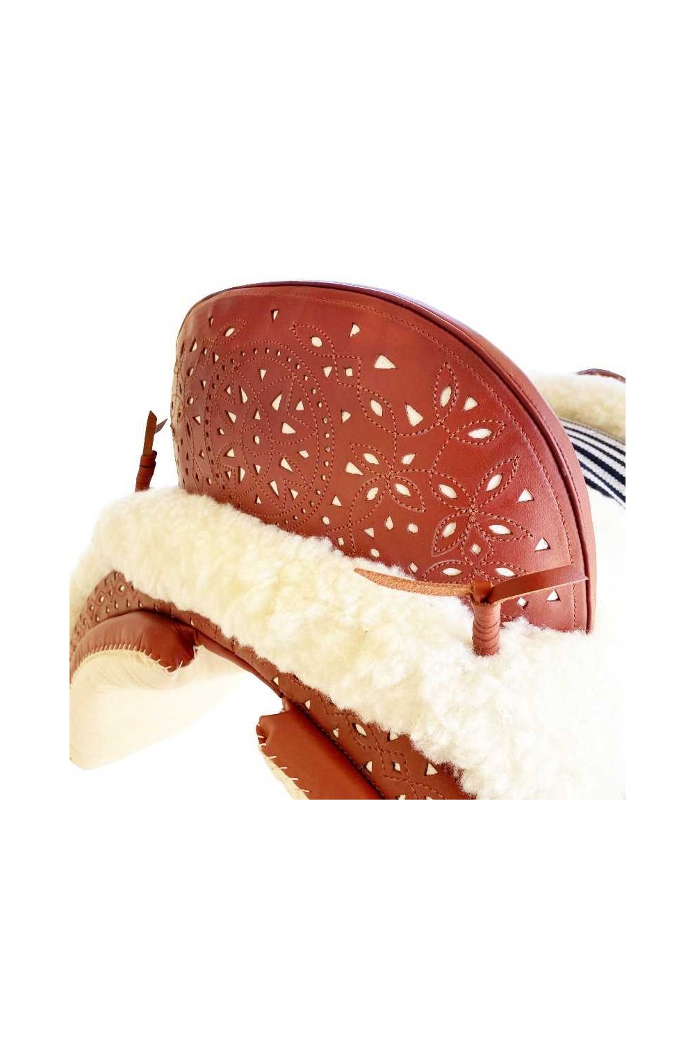 SILLA VAQUERA MIXTA REPUJADA ECONÃ“MICA