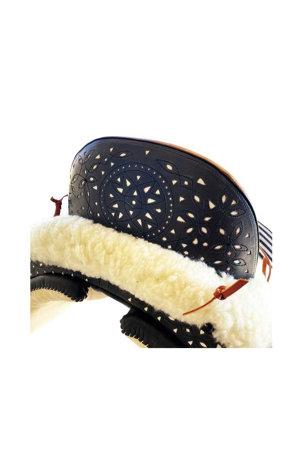 SILLA VAQUERA MIXTA REPUJADA ECONÃ“MICA