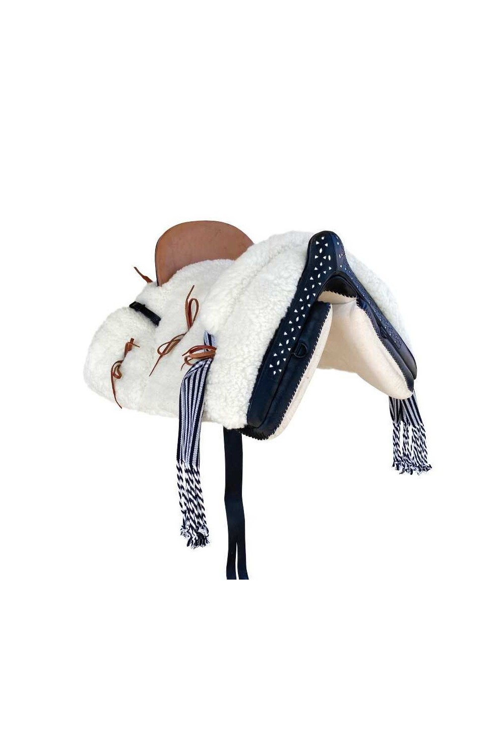 SILLA VAQUERA MIXTA REPUJADA ECONÃ“MICA