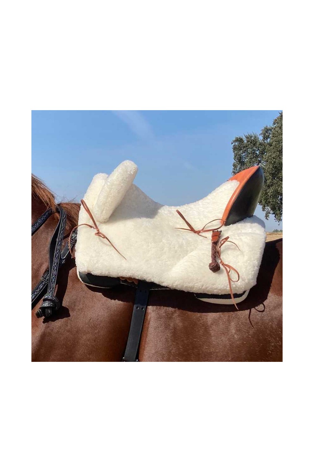 SILLA MARJOMAN VAQUERA DE FIBRA MIXTA COMPLETA