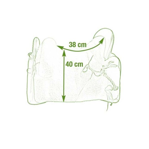 SILLA MARJOMAN VAQUERA MIXTA LISA BORREGO SINTÃ‰TICO 2