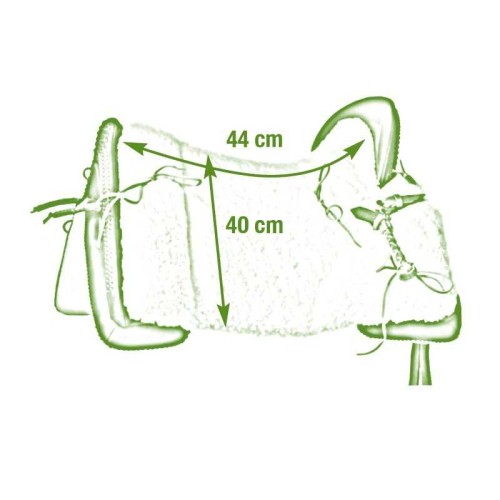 SILLA MARJOMAN VAQUERA PIEL DE CORDERO MOTEADA 2