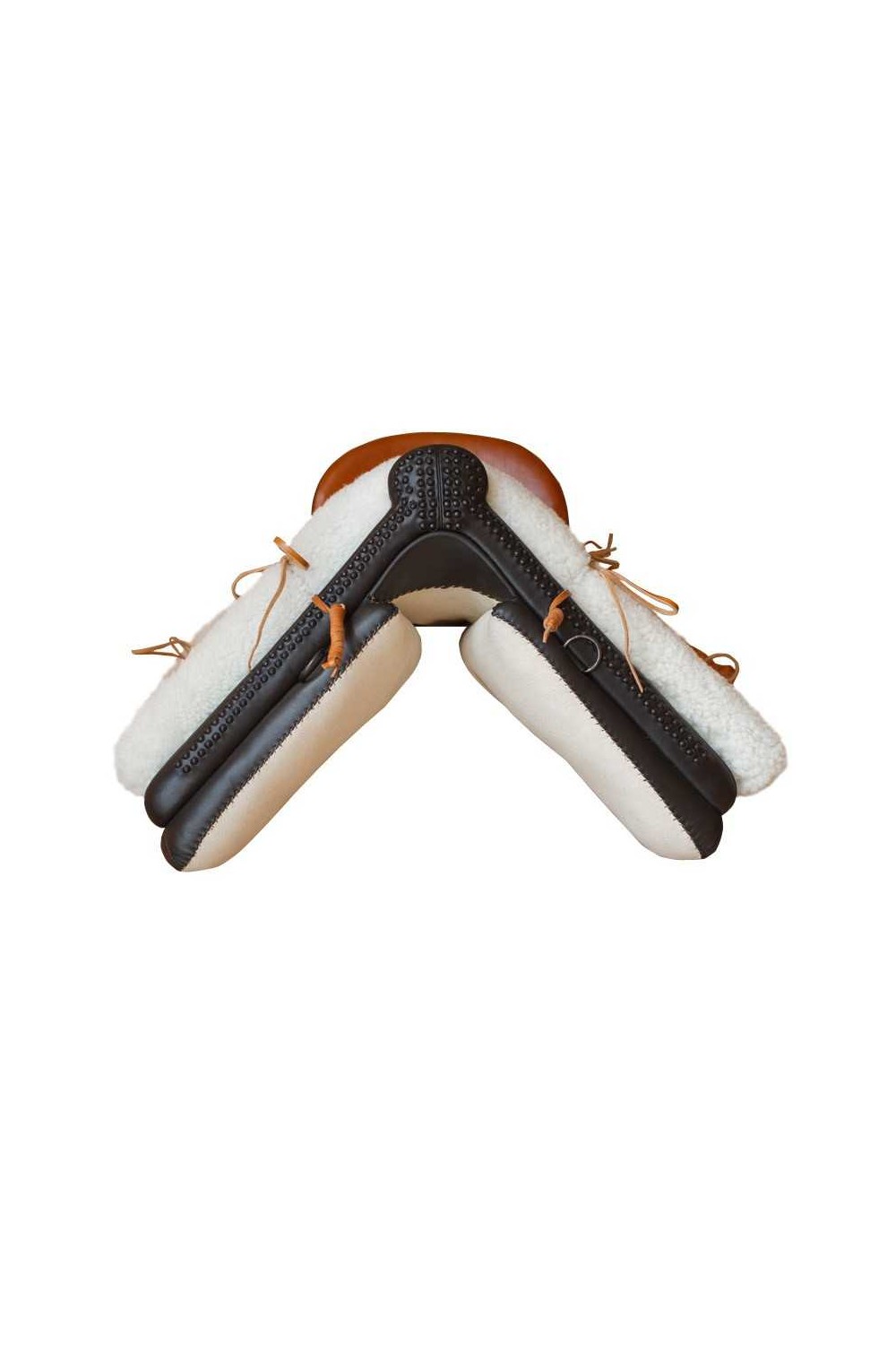 SILLA MARJOMAN VAQUERA PIEL DE CORDERO MOTEADA